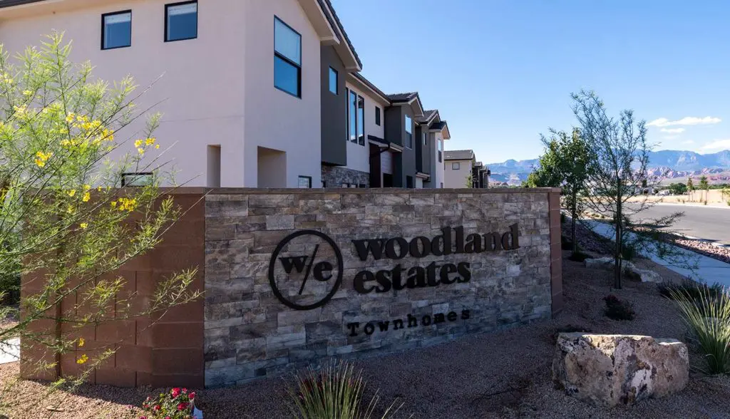 Woodland Estates in Washington Fields Front Entry
